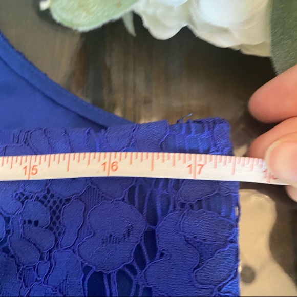 J.Crew Royal Blue “Carrie” Lace Cami - Picture 8 of 9